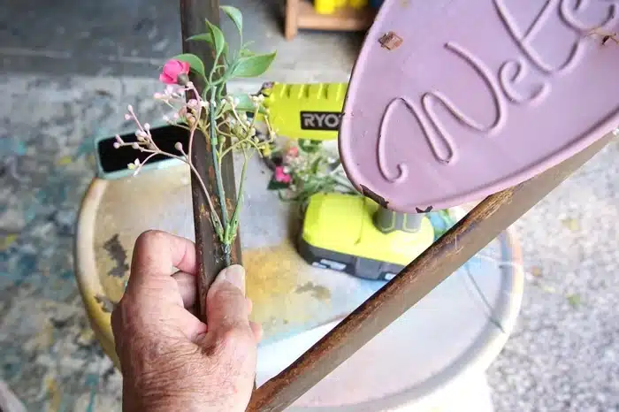 how to use hot glue in crafting with a battery powered hot glue gun by Ryobi