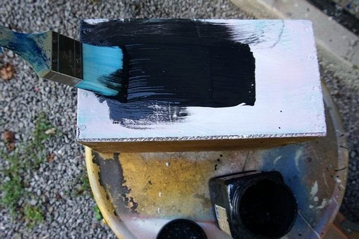 paint a wood box and add decor transfers (3)