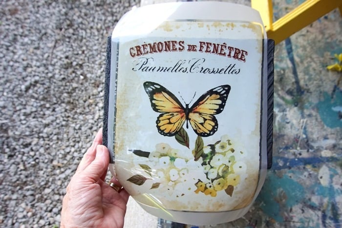 paint a wood box and add decor transfers (5)