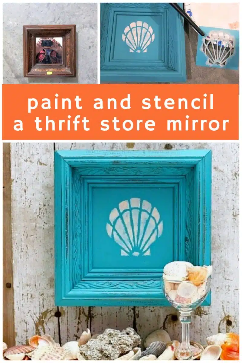 paint and stencil a mirror