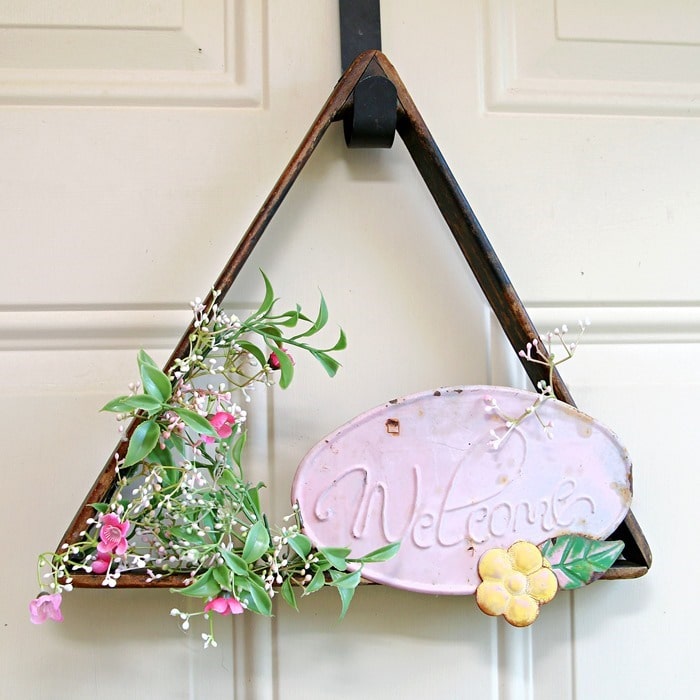 triangular wood billiard ball rack welcome wreath