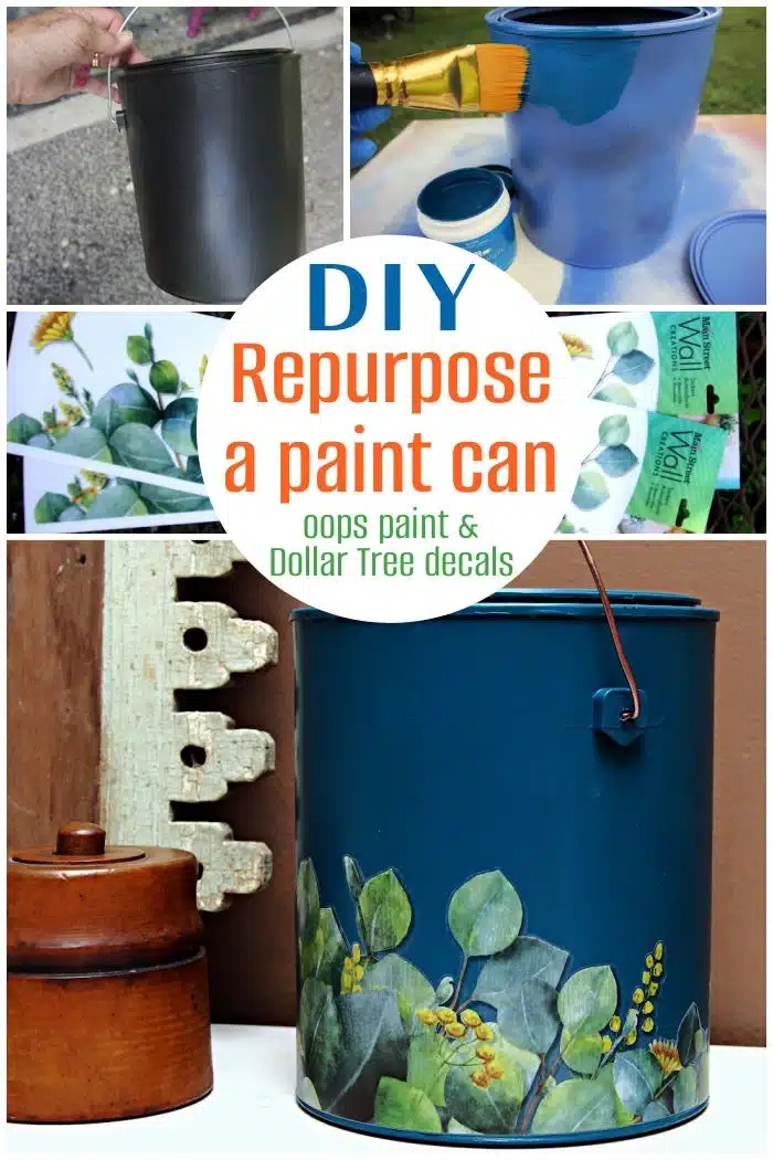 how to upcycle or repurpose a paint can