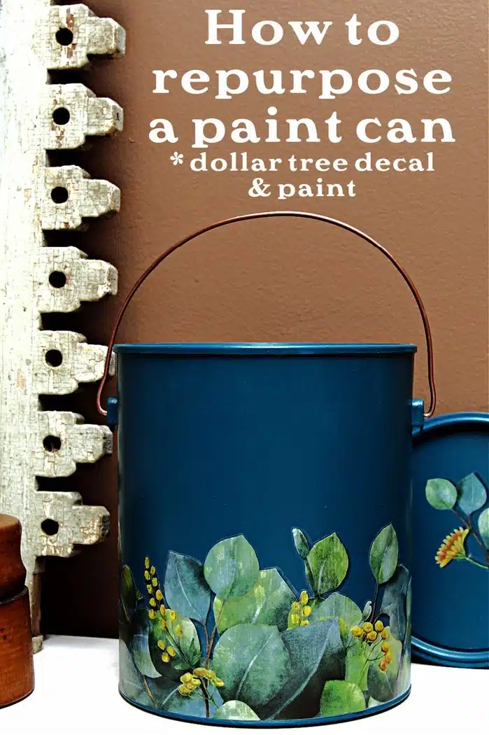 how to repurpose a paint can