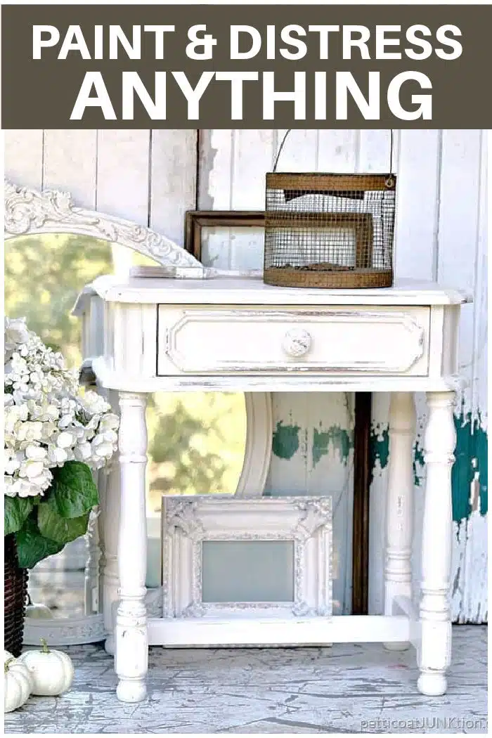 paint and distress furniture