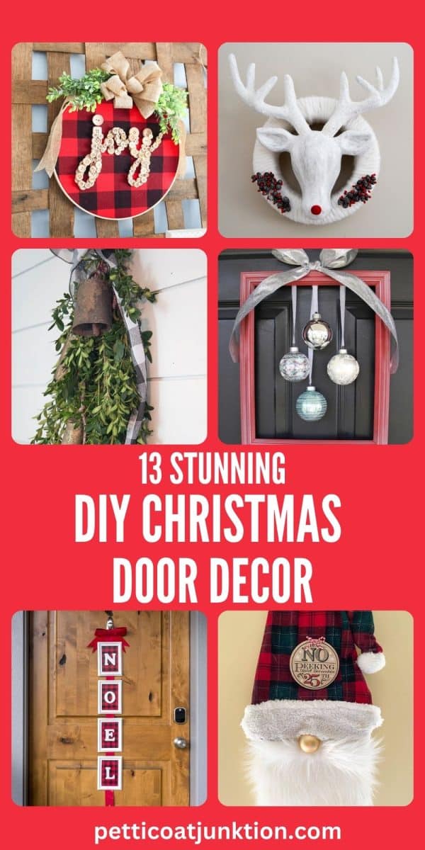 Christmas holiday door decorations