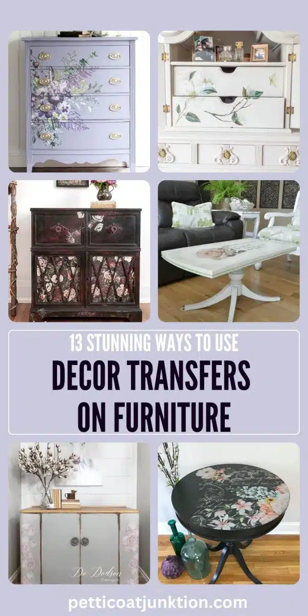 decor transfers on furniture