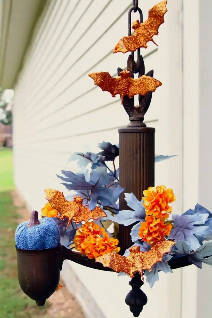 diy glittery Fall home decor display 1