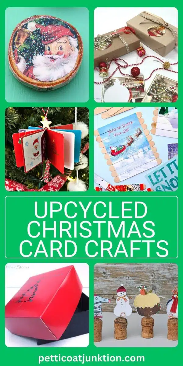 how to repurpose old Christmas cards