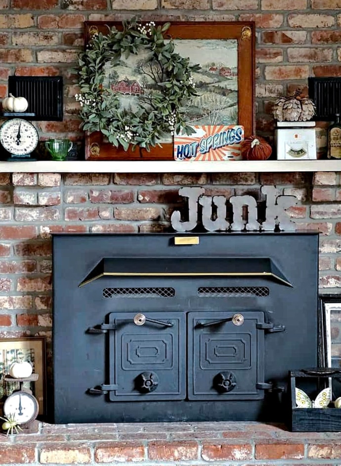 Fall Fireplace Mantel Decor