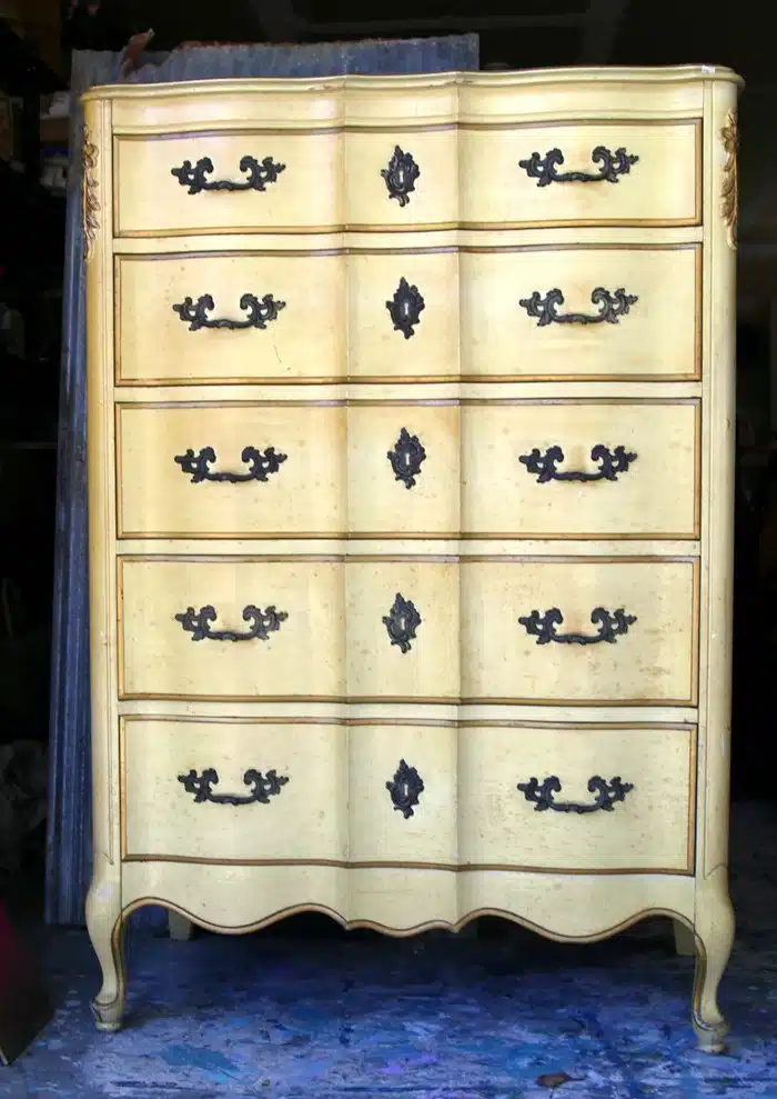 French Provincial chest of drawers