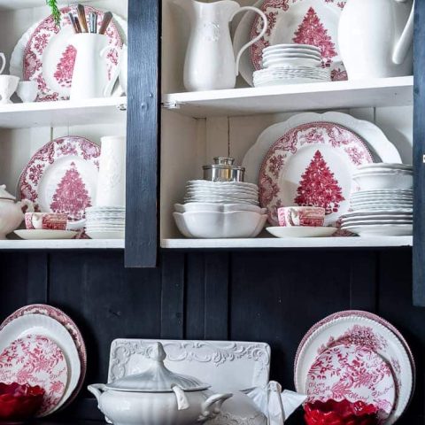 vintage Christmas china