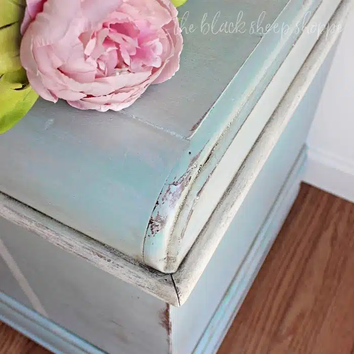 cedar chest painted by The Black Sheep Shoppe