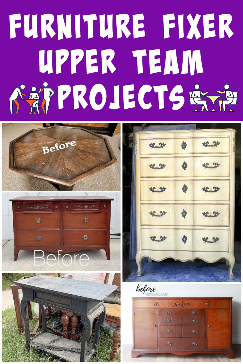 furniture fixer upper makeover projects
