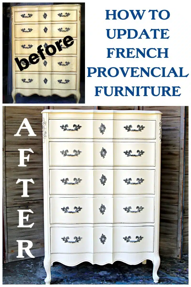 How To Paint Outdated French Provincial Furniture