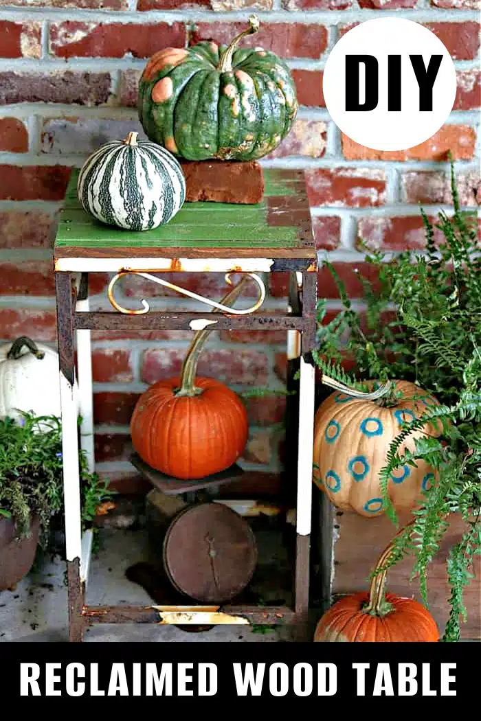 reclaimed wood table diy project