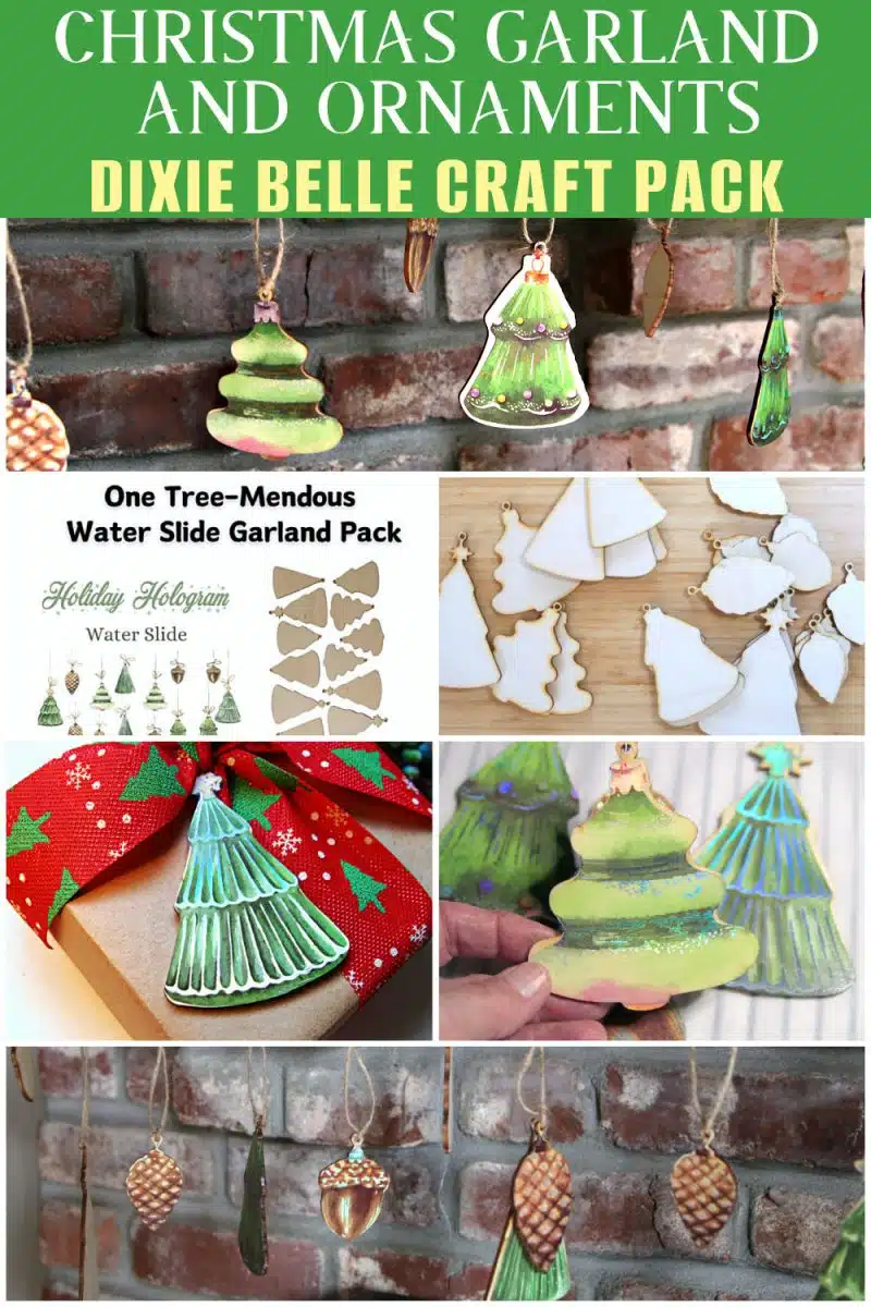 Dixie Belle Craft Pack Christmas Garland project by Petticoat Junktion