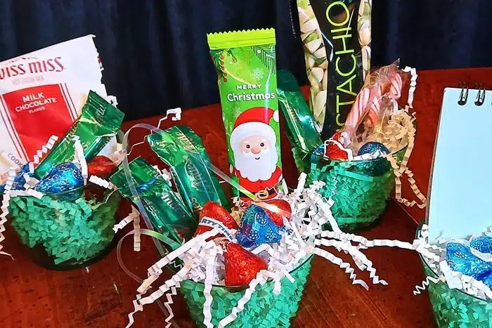 Dollar Tree filled gift cups