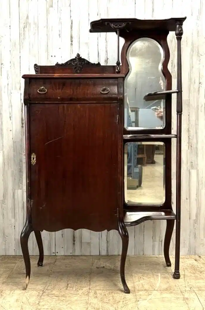 vintage record cabinet