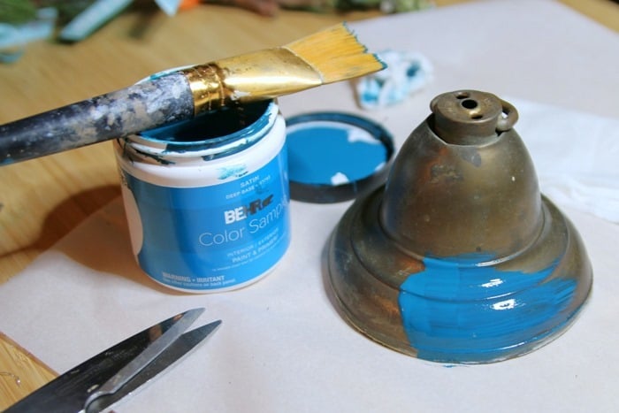 brass bell upcycle project