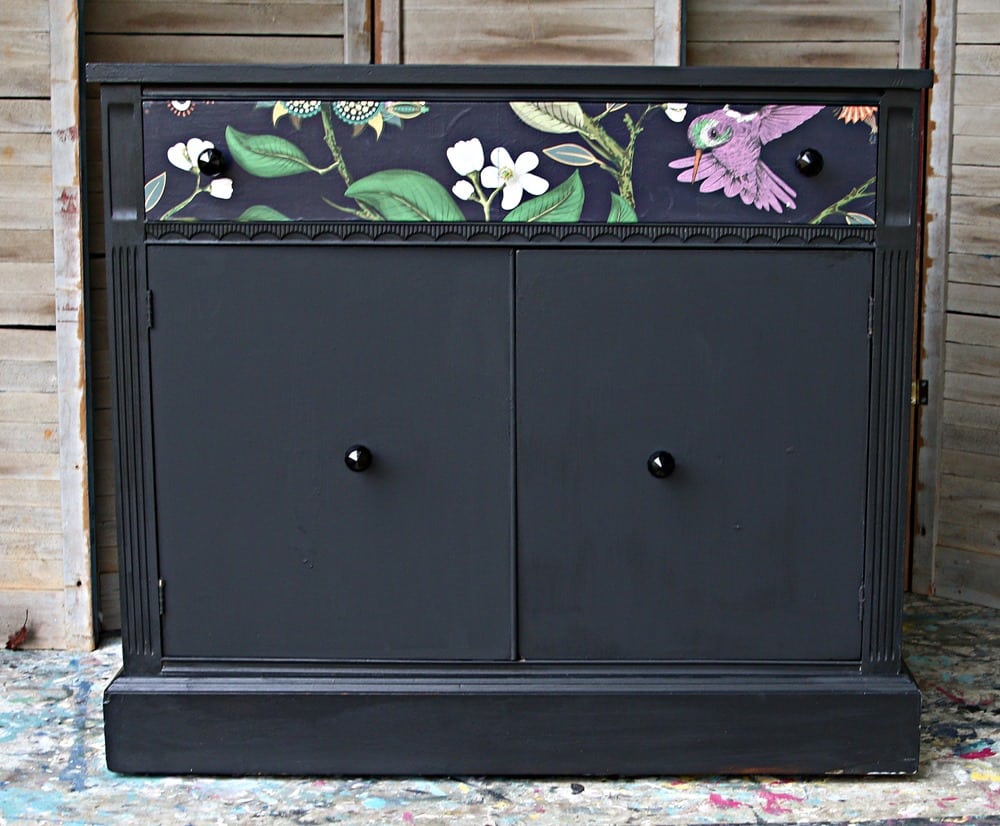 how to decorate with Dixie Belle Rice Paper Vintage Botanical on furniture