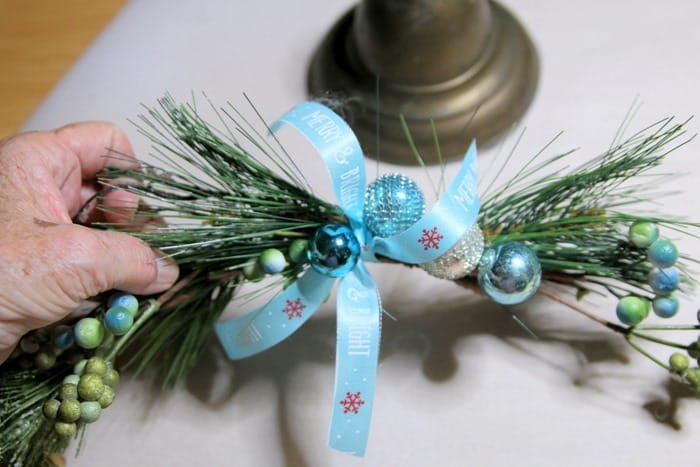 how to upcycle Christmas greenery