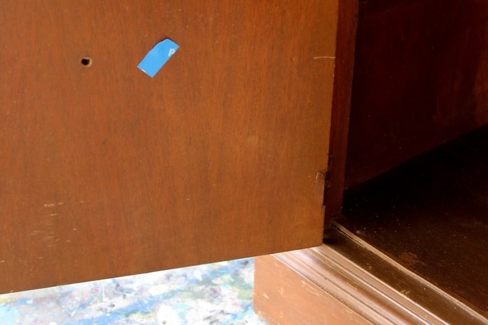 painters tape for furniture project