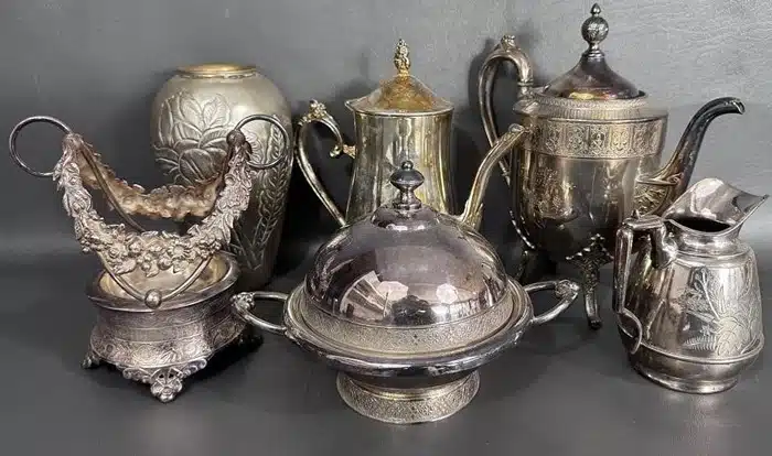 silver plate display