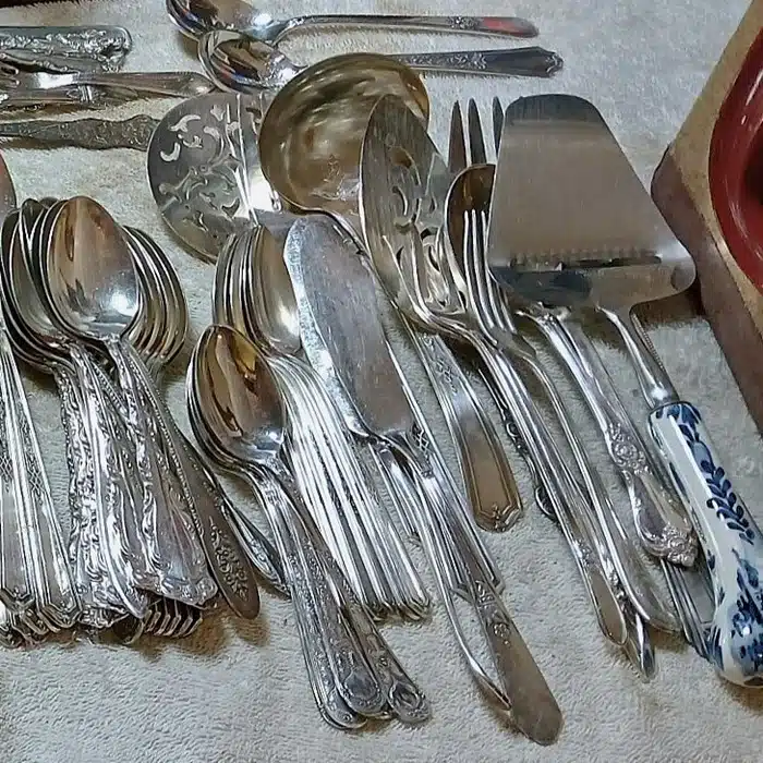 silverware from the auction