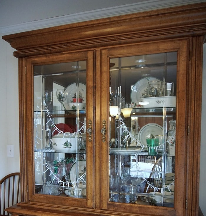 Christmas China Cabinet
