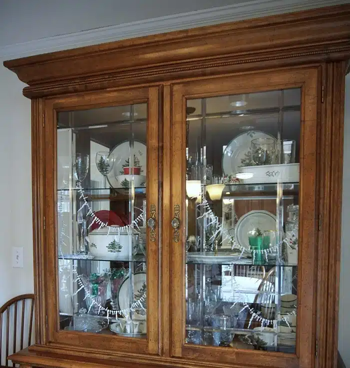 Christmas China Cabinet