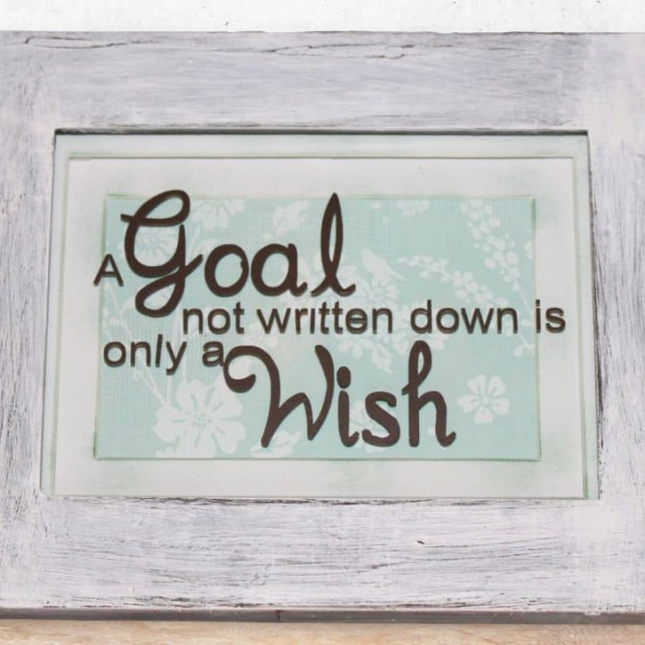 distressed frame diy