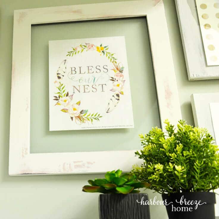 bless this nest frame diy