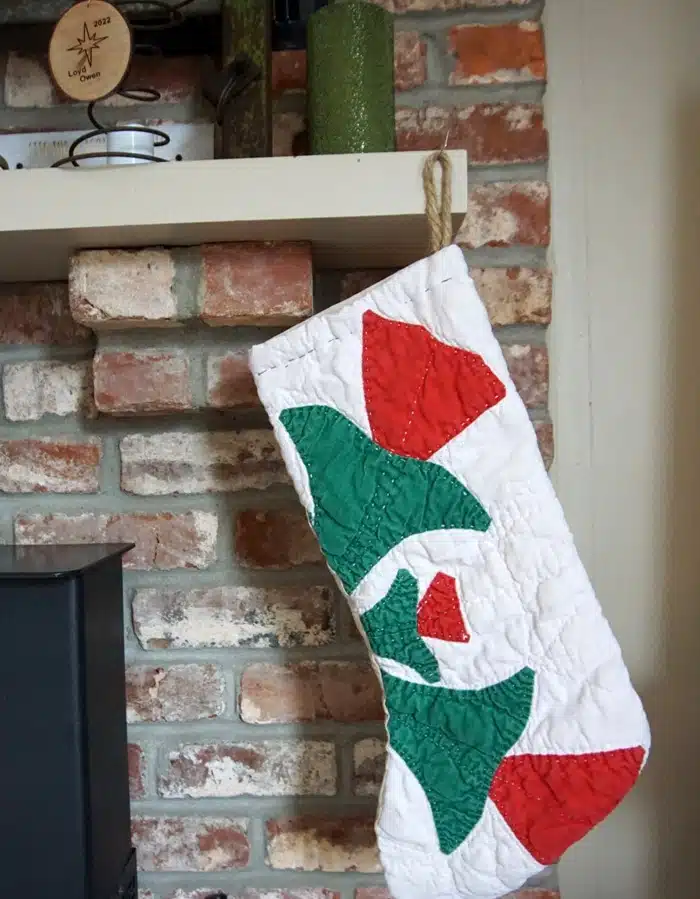 handmade Christmas stocking