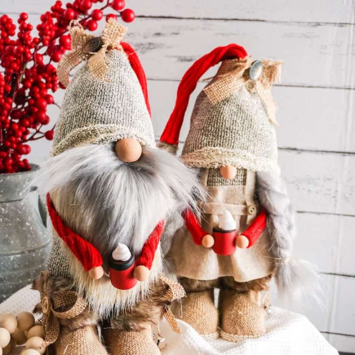 diy burlap gnomes