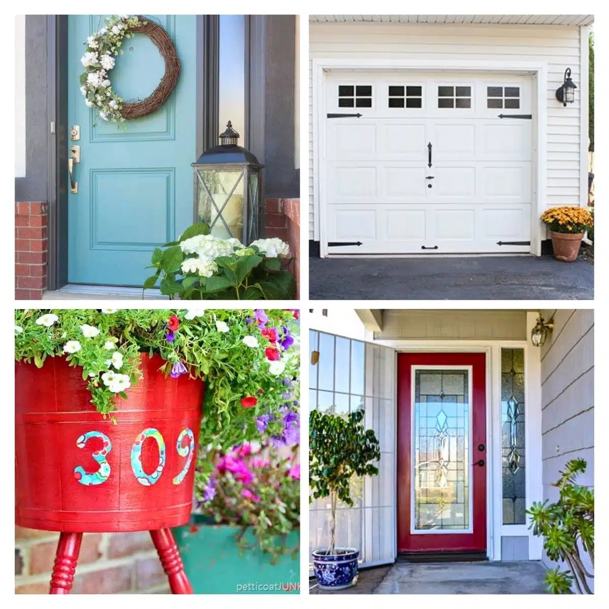 4 image collage outdoor projects
