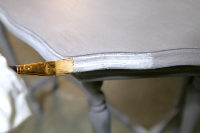 how to highlight small details on furniture with white paint