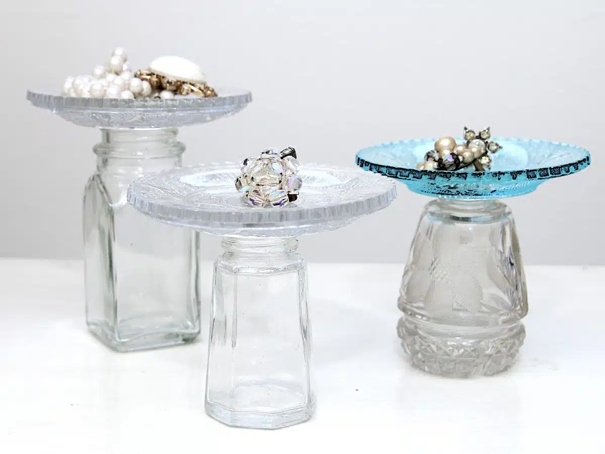 how to repurpose miniature glass dishes and salt and pepper shakers