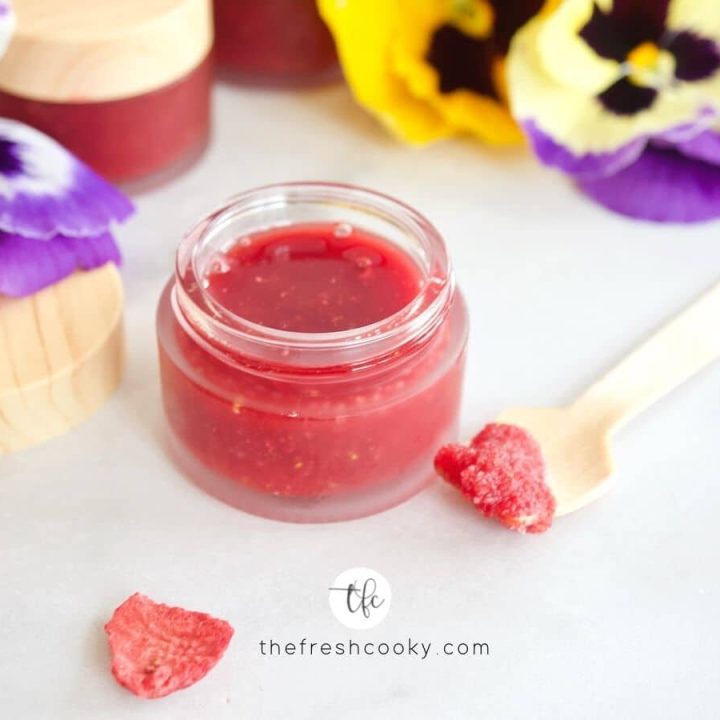 strawberry lip scrub