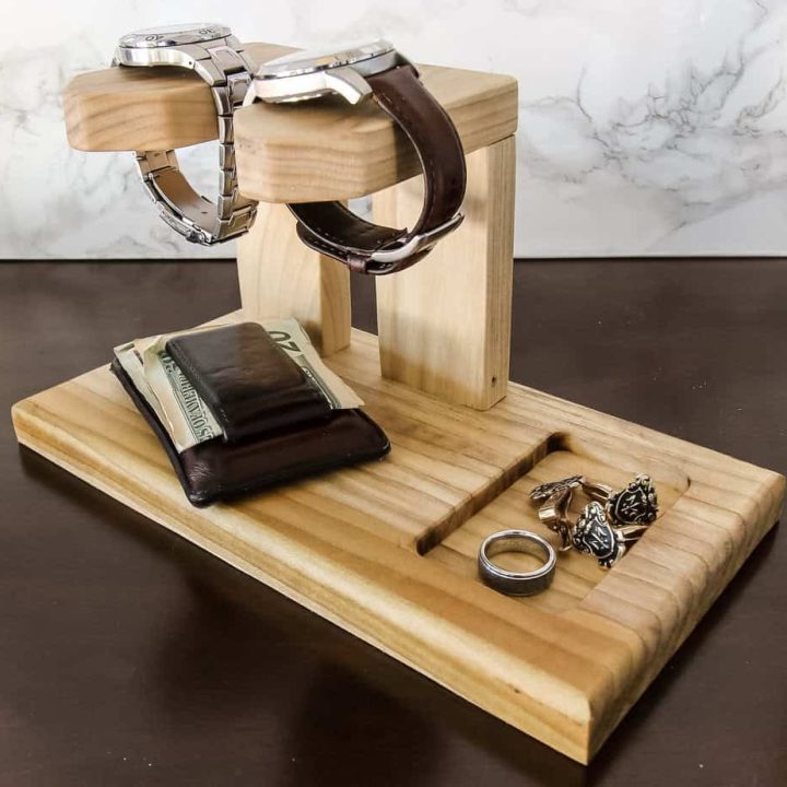 wood watch holder