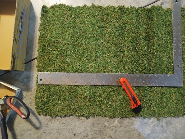 green grass mat for craft projects