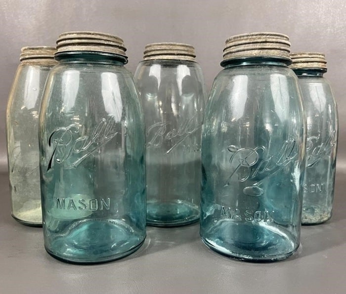 blue mason jars large
