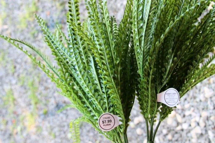 greenery from Hobby Lobby