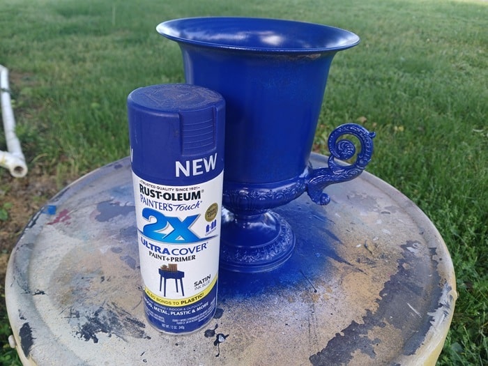 how to spray paint a silver plate trophy cup and add gold gilding wax (7)