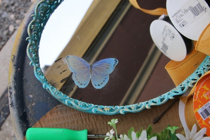 adding decals to a mirror