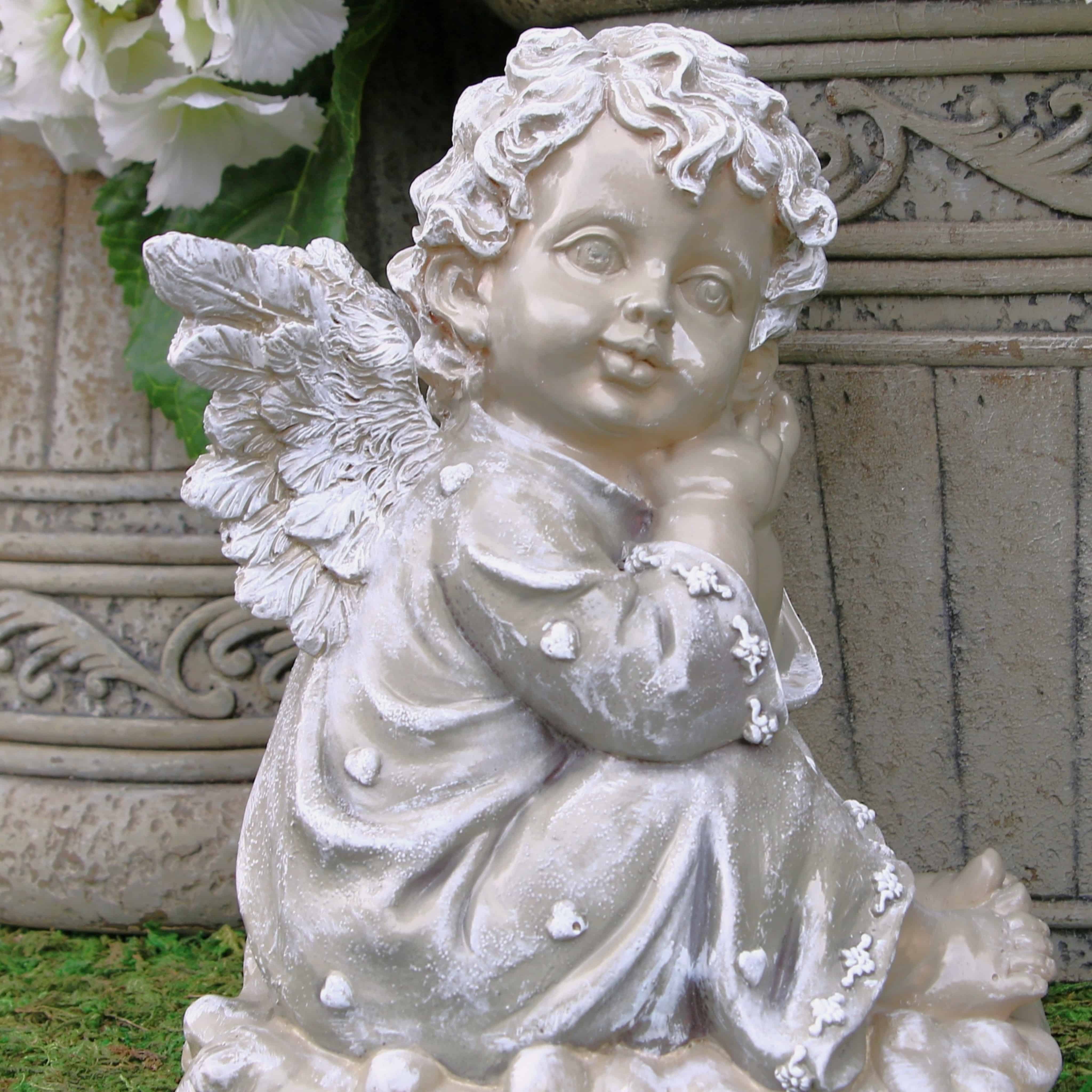 how to spray paint a plastic cherub lawn statue 