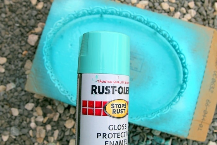 how to spray paint metal decor