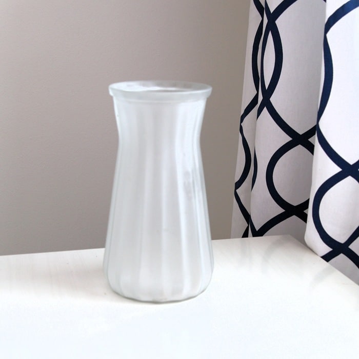 Frosted vase diy
