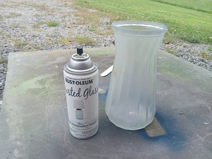 Rustoleum Frosted Glass Spray Paint DIY