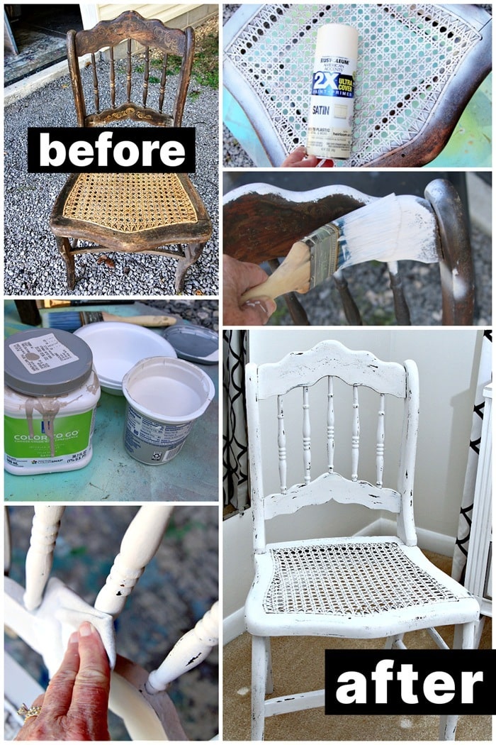 before and after chair makeover