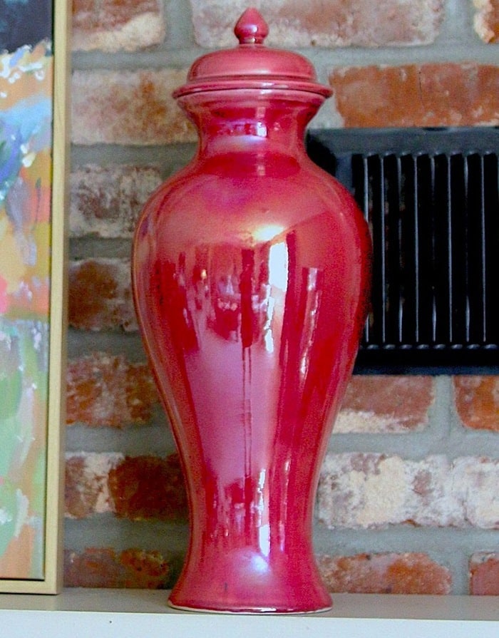 ginger jar before spray painting